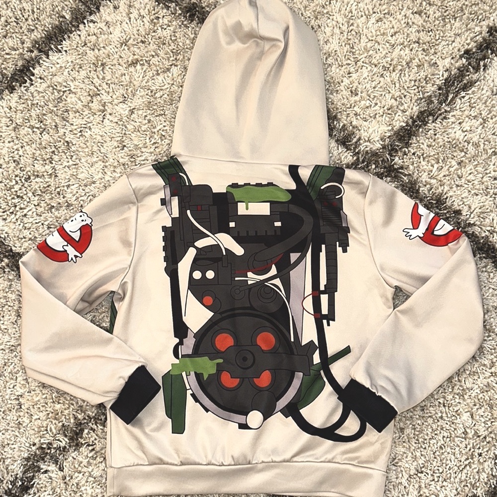Ghostbusters Venkman novelty hoodie. Boys size 8. Great condition